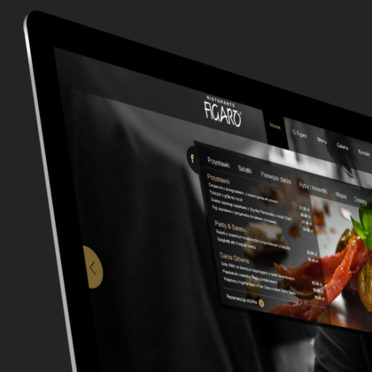 Strona internetowa dla restauracji Figaro w Poznaniu