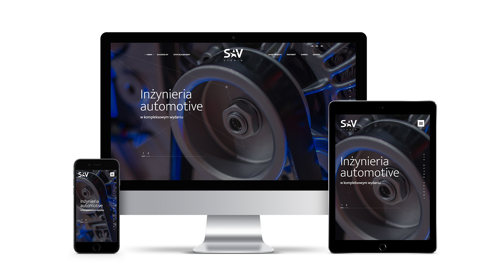 Strona internetowa dla projektantów z SAV Studio